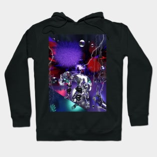 COLORFUL FANTASY FUTURISTIC 3D DIGITAL ART Hoodie